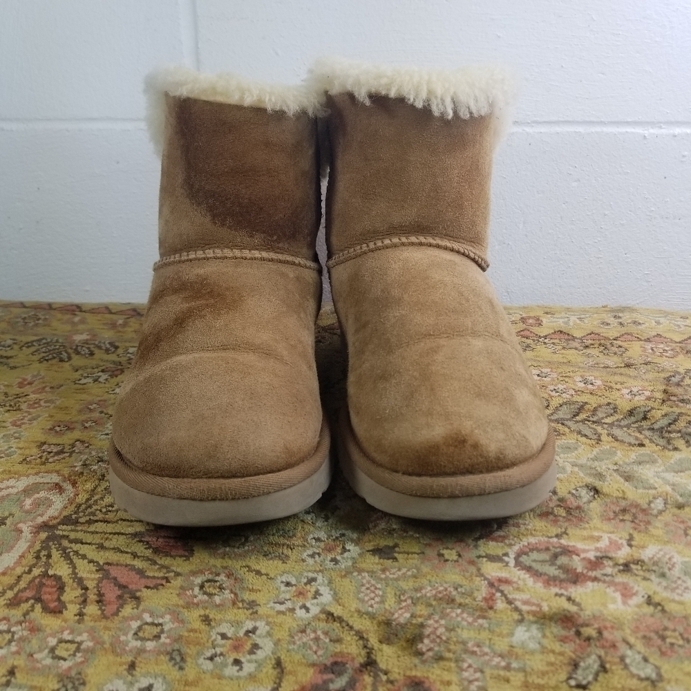 Ugg Bailey Bow mini chestnut short boots - Picture 8 of 10